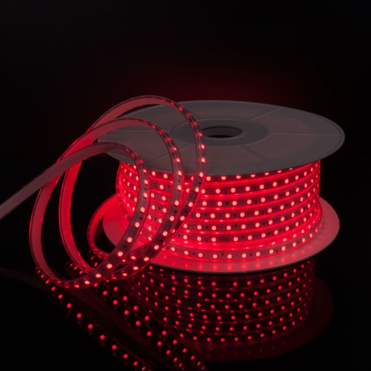 Светодиодная лента Лента светодиодная 220V 11W 60Led 5050 IP65 мульти, 50 м