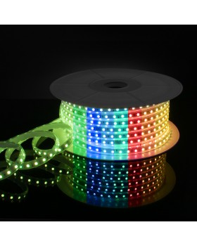 Светодиодная лента Лента светодиодная 220V 11W 60Led 5050 IP65 мульти, 50 м