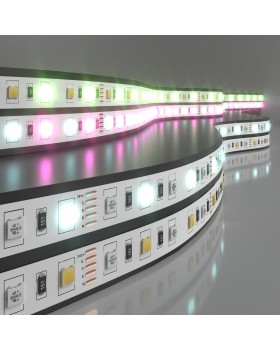 Светодиодная лента Лента светодиодная 24V 14,4W 60Led 5050+5050 IP20 MIX RGB/холодный белый, 5м Светодиодная лента Лента светодиодная 24V 14,4W 60Led 5050+5050 IP20 MIX RGB/холодный белый, 5м