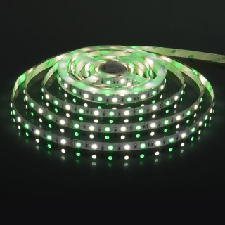 Светодиодная лента Лента светодиодная 24V 14,4W 60Led 5050+5050 IP20 MIX RGB/холодный белый, 5м-foto5