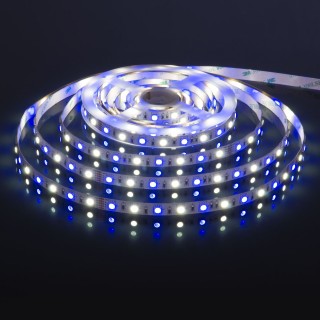 Светодиодная лента Лента светодиодная 24V 14,4W 60Led 5050+5050 IP20 MIX RGB/холодный белый, 5м-foto6