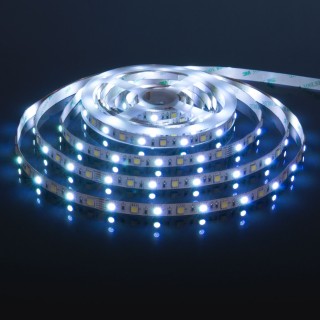 Светодиодная лента Лента светодиодная 24V 14,4W 60Led 5050+5050 IP20 MIX RGB/холодный белый, 5м-foto10