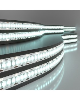 Светодиодная лента Лента светодиодная 24V 16W 240Led 2835 IP65 холодный белый, 5м Светодиодная лента Лента светодиодная 24V 16W 240Led 2835 IP65 холодный белый, 5м