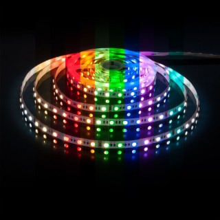 Светодиодная лента Лента светодиодная 24V 24W 60Led 5050 IP20 MIX RGB/дневной белый, 5м-foto2