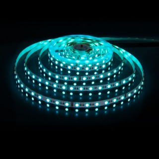 Светодиодная лента Лента светодиодная 24V 24W 60Led 5050 IP20 MIX RGB/дневной белый, 5м-foto4