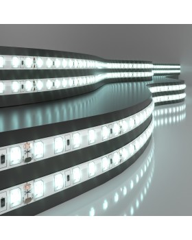 Светодиодная лента Лента светодиодная 24V 9,6W 120Led 2835 IP65 холодный белый, 5м