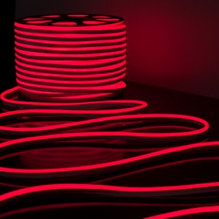 Светодиодный гибкий неон Гибкий неон 220V 9,6W 120Led 2835 IP67 односторонний красный, 50м-foto5