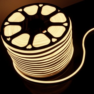 Светодиодный гибкий неон Гибкий неон 220V 9,6W 120Led 2835 IP67 односторонний теплый белый, 50 м-foto6