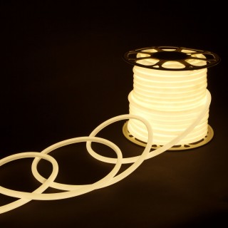 Светодиодный гибкий неон Гибкий неон 220V 9,6W 144Led 2835 IP67 круглый дневной белый, 50 м-foto3