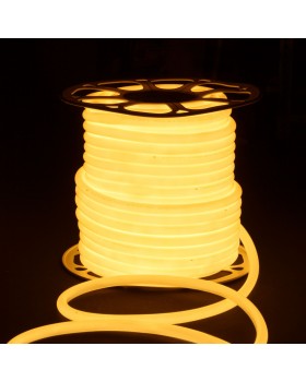 Светодиодный гибкий неон Гибкий неон 220V 9,6W 144Led 2835 IP67 круглый теплый белый, 50 м-foto2