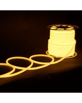 Светодиодный гибкий неон Гибкий неон 220V 9,6W 144Led 2835 IP67 круглый теплый белый, 50 м-foto3