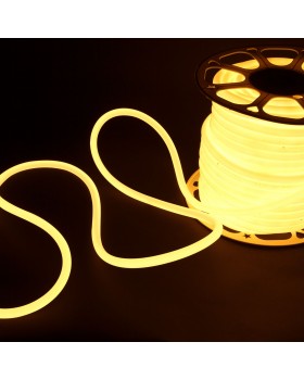 Светодиодный гибкий неон Гибкий неон 220V 9,6W 144Led 2835 IP67 круглый теплый белый, 50 м-foto4
