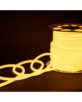 Светодиодный гибкий неон Гибкий неон 220V 9,6W 144Led 2835 IP67 круглый теплый белый, 50 м-foto5