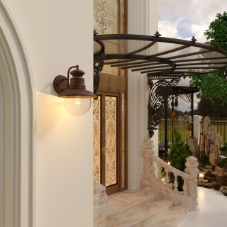 Talli D GL брауни уличный настенный светильник GL 3002D-foto3