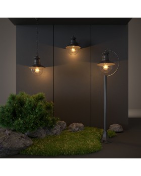 Talli H черный уличный подвесной светильник IP44 GL 3002H-foto4