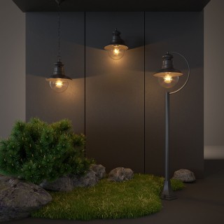 Talli H черный уличный подвесной светильник IP44 GL 3002H-foto4