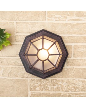 Telarana S капучино уличный настенный светильник GL 1023D-foto3