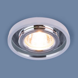 Точечный светодиодный светильник 7021 MR16 SL/WH зеркальный/белый-foto4