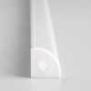 Угловой алюминиевый профиль белый/белый для светодиодной ленты LL-2-ALP008