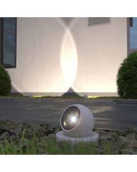 Уличный ландшафтный светодиодный светильник Ball 35143/S белый-foto2