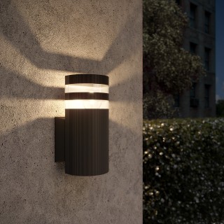 Уличный настенный светильник 1444 TECHNO черный-foto2