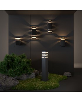 Уличный настенный светильник 1444 TECHNO черный-foto4