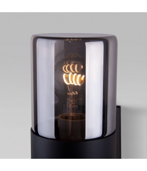 Уличный настенный светильник Roil чёрный/дымчатый плафон IP54 35125/D-foto6