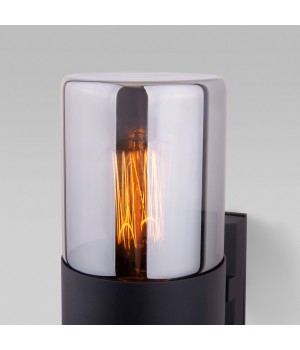 Уличный настенный светильник Roil чёрный/дымчатый плафон IP54 35125/U-foto3