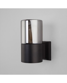 Уличный настенный светильник Roil чёрный/дымчатый плафон IP54 35125/U-foto4