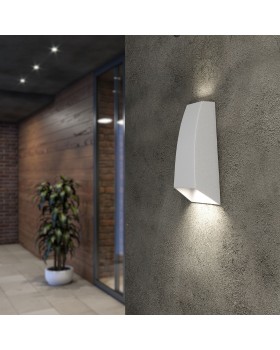 Уличный настенный светодиодный светильник 1016 TECHNO белый-foto2