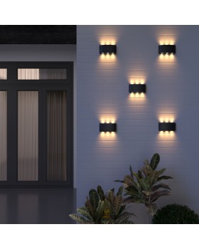 Уличный настенный светодиодный светильник 1551 TECHNO LED TWINKY TRIO черный 1551 TECHNO LED черный-foto4