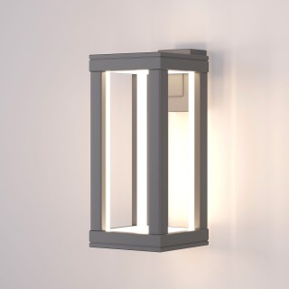 Уличный настенный светодиодный светильник Frame LED IP54 1527 TECHNO LED серый