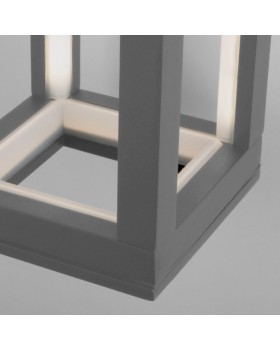 Уличный настенный светодиодный светильник Frame LED IP54 1527 TECHNO LED серый-foto4