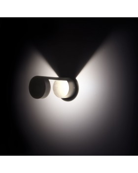 Уличный настенный светодиодный светильник Nimbus IP54 1540 TECHNO LED серый-foto4