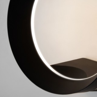 Уличный настенный светодиодный светильник Ring IP54 1710 TECHNO LED черный-foto4