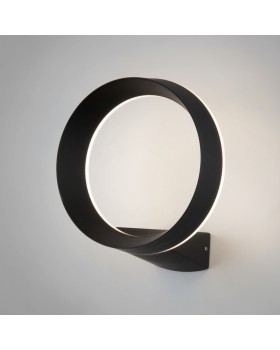 Уличный настенный светодиодный светильник Ring IP54 1710 TECHNO LED черный