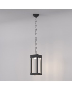 Уличный подвесной светодиодный светильник Frame LED IP54 1528 TECHNO LED серый-foto2
