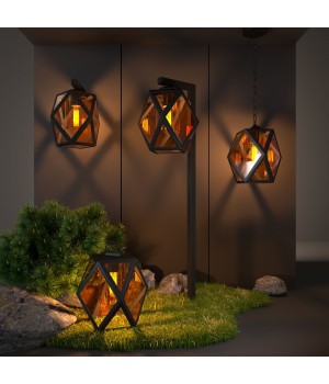 Уличный светильник на столбе Ambra F IP33 35133/F черный-foto5