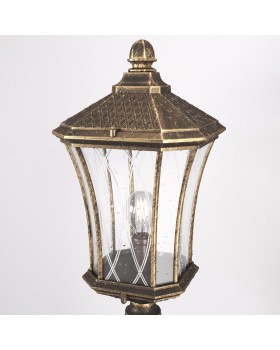 Virgo F черное золото уличный светильник на столбе IP44 GLXT-1450F-foto2