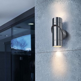 Vortex хром уличный настенный светодиодный светильник 1553 TECHNO LED-foto2