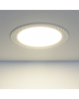 Встраиваемый светодиодный светильник DLR005 12W 4200K WH белый