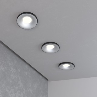 Встраиваемый точечный светильник 118 MR16 серебро/черный-foto3