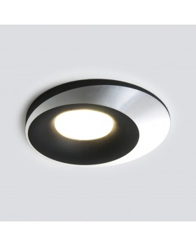 Встраиваемый точечный светильник 124 MR16 черный/серебро