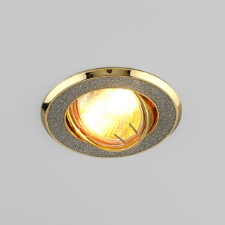 Встраиваемый точечный светильник 611 MR16 SL/GD серебряный блеск/золото