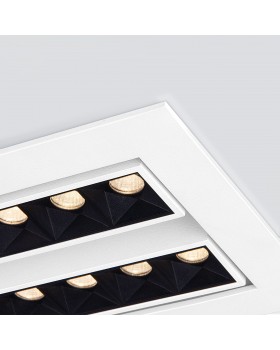 Встраиваемый точечный светодиодный светильник 9923 LED 20W 4200K белый/черный-foto3