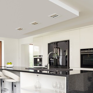 Встраиваемый точечный светодиодный светильник 9923 LED 20W 4200K белый/черный-foto2