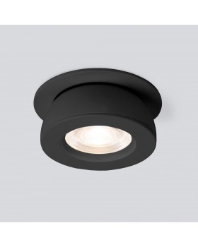 Встраиваемый точечный светодиодный светильник Pruno черный 8W 4200К (25080/LED) 25080/LED