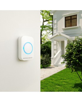 Звонок беспроводной 36M IP44 DBQ25M WL белый-foto2