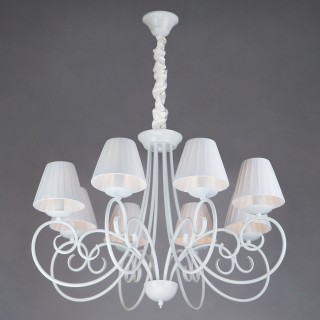 Классическая люстра с абажурами 280/8 белый-foto2