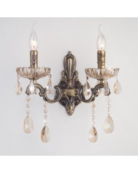 Бра с хрусталем 285/2 античная бронза Бра с хрусталем 285/2 античная бронза